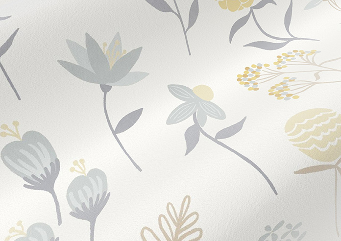 Floral Whimsy, Burnt Yellow - Made to Measure Curtains - Image 4